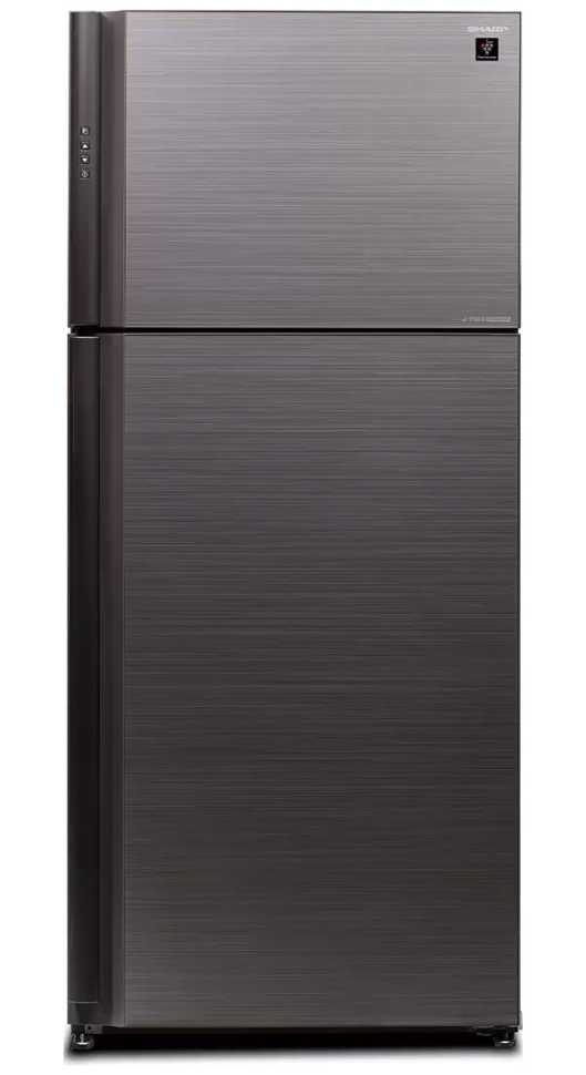 Двухкамерный холодильник Sharp SJ-XP59PG-SL серебристый/стекло
