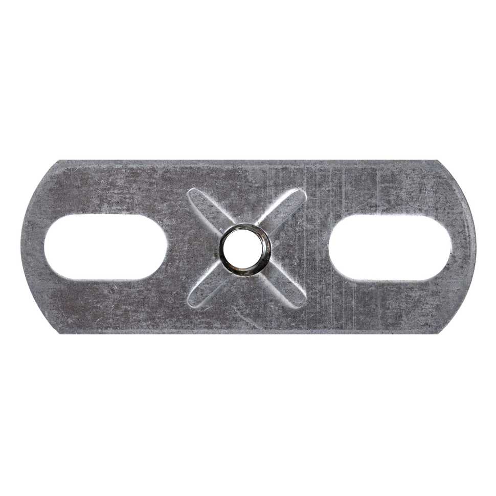 Пластина опорная SHUFT с гайкой М8 30х80х3,0 (упак.100шт)