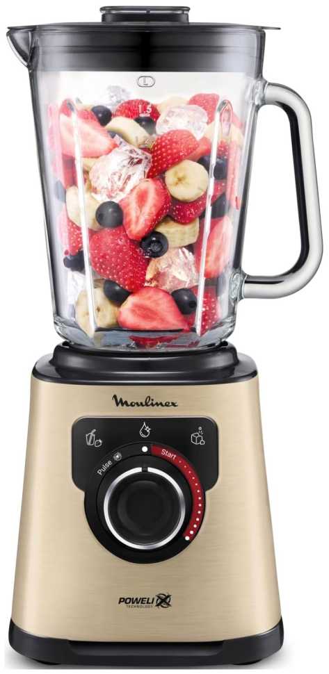 Блендер стационарный Moulinex Perfect Mix+ LM871A10, песочный/черный