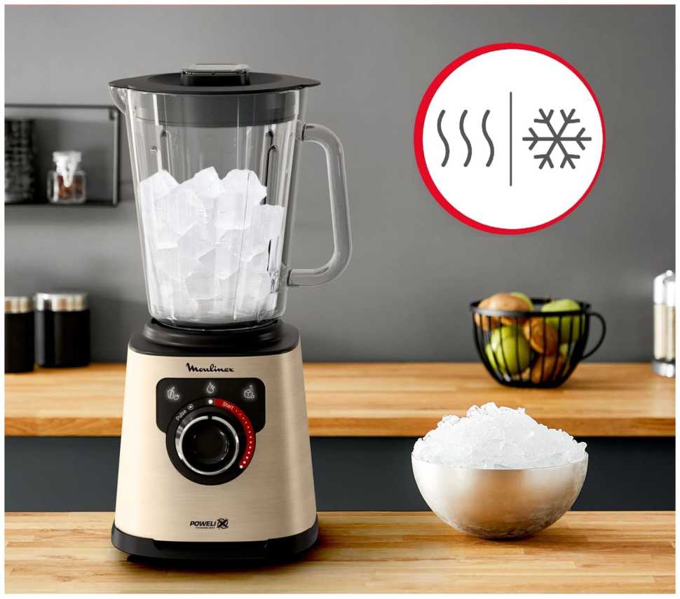 Блендер стационарный Moulinex Perfect Mix+ LM871A10, песочный/черный