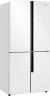 Многокамерный холодильник Weissgauff WCD 450 White Rock Glass NoFrost Inverter