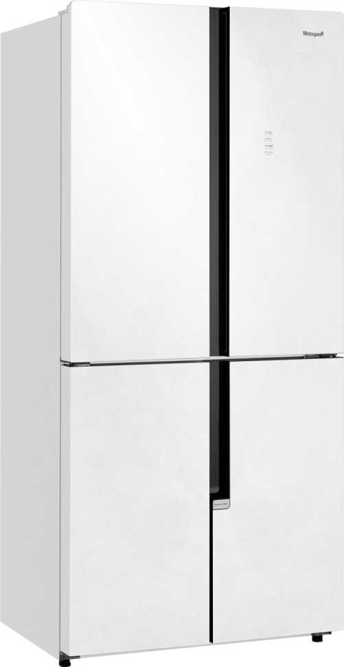 Многокамерный холодильник Weissgauff WCD 450 White Rock Glass NoFrost Inverter