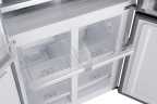 Многокамерный холодильник Weissgauff WCD 450 White Rock Glass NoFrost Inverter