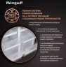 Многокамерный холодильник Weissgauff WCD 450 White Rock Glass NoFrost Inverter