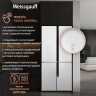 Многокамерный холодильник Weissgauff WCD 450 White Rock Glass NoFrost Inverter