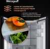 Многокамерный холодильник Weissgauff WCD 450 White Rock Glass NoFrost Inverter