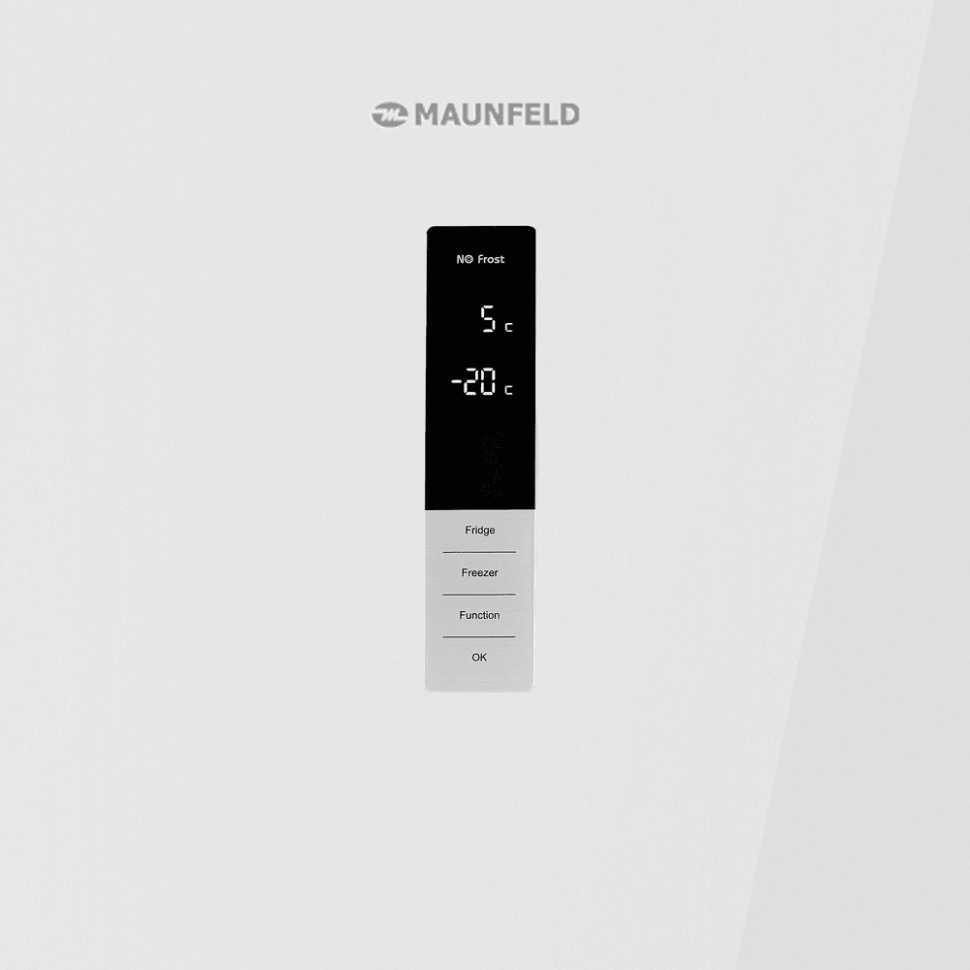 Двухкамерный холодильник Maunfeld MFF185NFW10 Inverter
