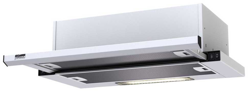 Вытяжка Krona Kamilla slim 600 white (2 мотора)