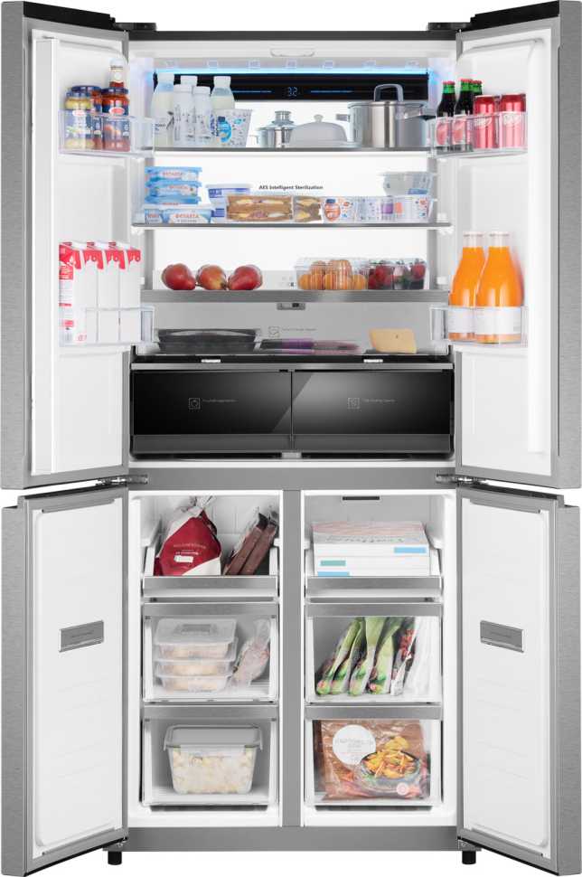 Многокамерный холодильник Weissgauff WCD 450 XNF Built-in