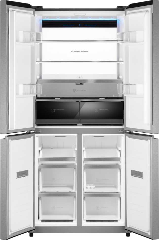 Многокамерный холодильник Weissgauff WCD 450 XNF Built-in