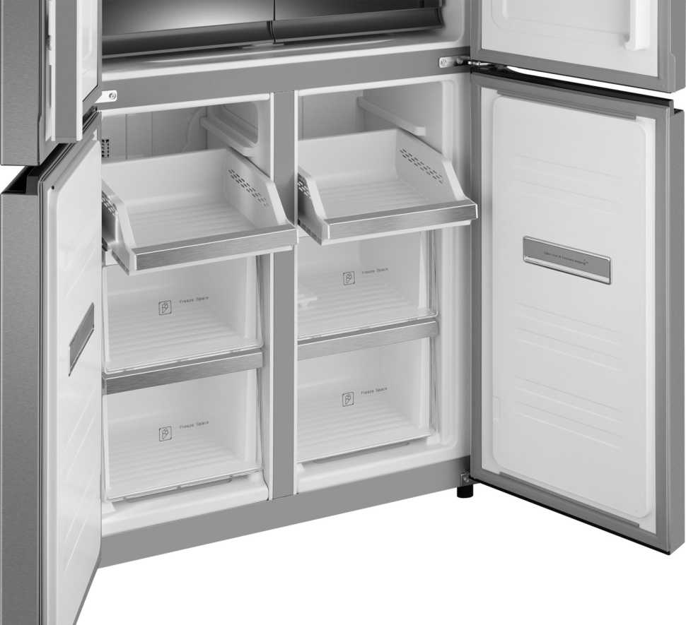 Многокамерный холодильник Weissgauff WCD 450 XNF Built-in