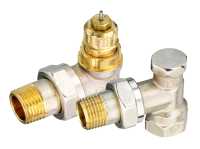 Набор термостатический для радиатора угловой ROYAL THERMO 3/4&quot; Click