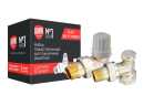 Набор термостатический для радиатора угловой ROYAL THERMO 3/4" Click