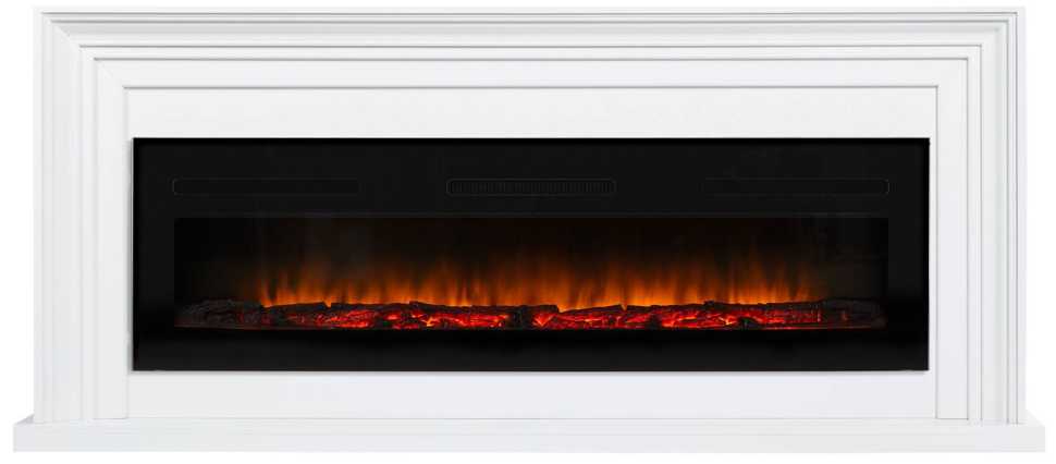 Камин Firelight Stretto Long, белый (НС-1485899)