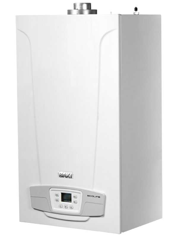Котел отопления Baxi ECO LIFE 24F, настенный, 24 кВт, двухконтурный с закрытой камерой сгорания