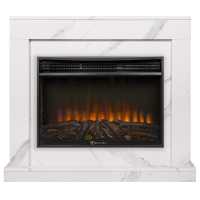Портал Firelight Simple 25 белый мрамор