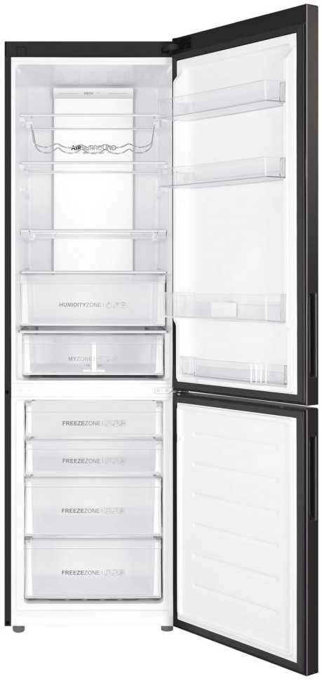 Двухкамерный холодильник Haier C4F740CBXGU1 черная нержавеющая сталь