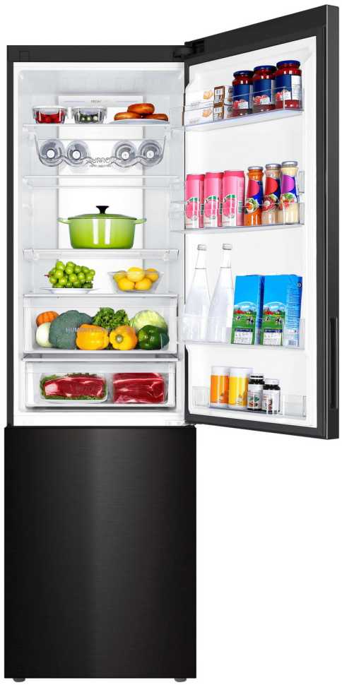 Двухкамерный холодильник Haier C4F740CBXGU1 черная нержавеющая сталь