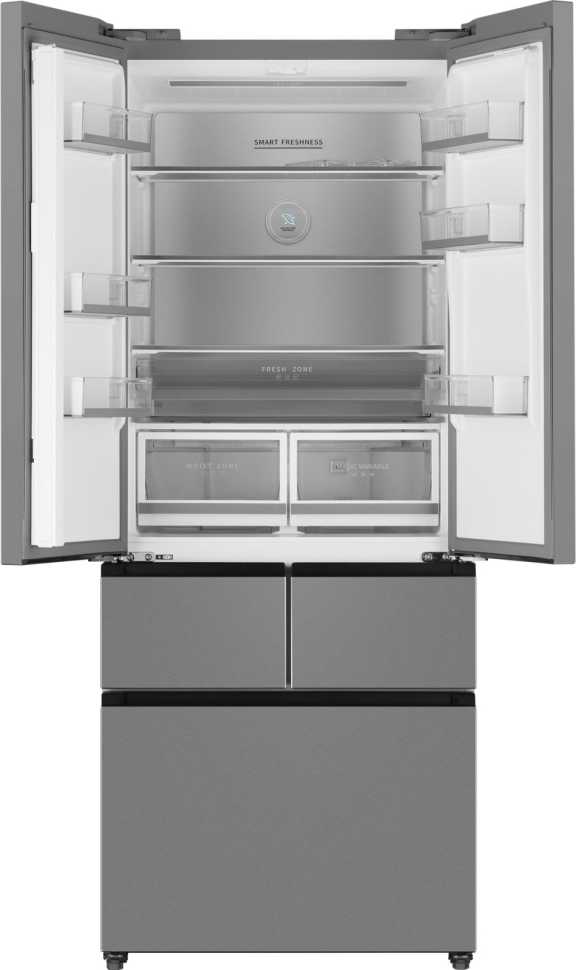 Многокамерный холодильник Weissgauff WFD 450 Built-in Inverter NoFrost Inox