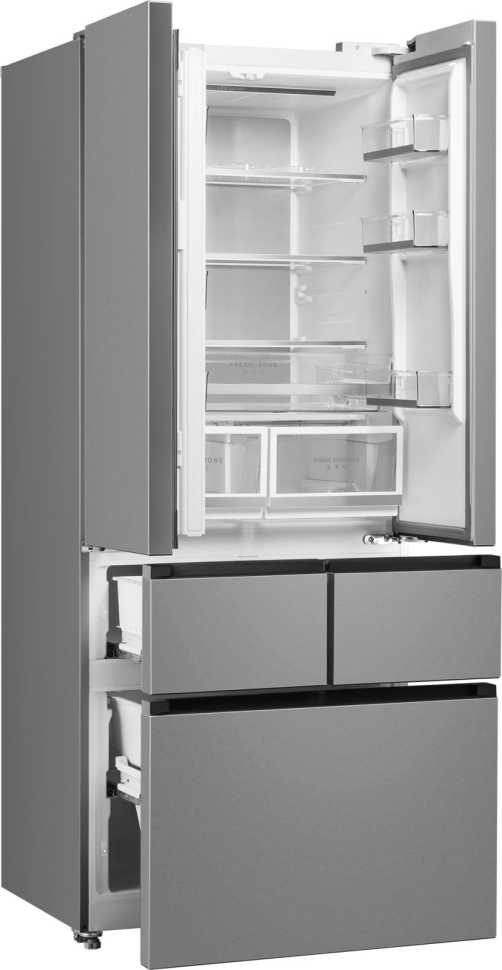 Многокамерный холодильник Weissgauff WFD 450 Built-in Inverter NoFrost Inox