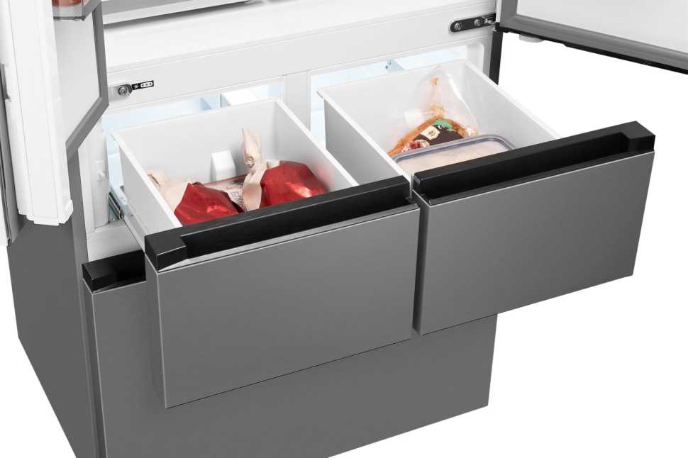 Многокамерный холодильник Weissgauff WFD 450 Built-in Inverter NoFrost Inox
