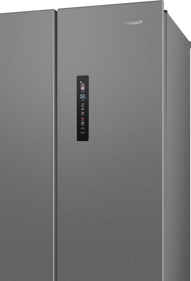 Многокамерный холодильник Weissgauff WFD 450 Built-in Inverter NoFrost Inox