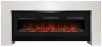 Камин Firelight Suprema Long, белый/черный (НС-1475527)