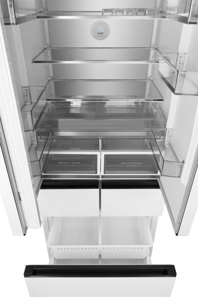 Многокамерный холодильник Weissgauff WFD 450 Built-in Inverter NoFrost White