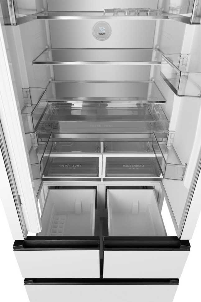 Многокамерный холодильник Weissgauff WFD 450 Built-in Inverter NoFrost White