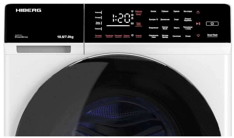 Стиральная машина с сушкой Hiberg i-DDQ9 - 10714 W
