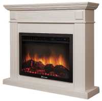 Камин Firelight Bianco 25 шпон белёный дуб