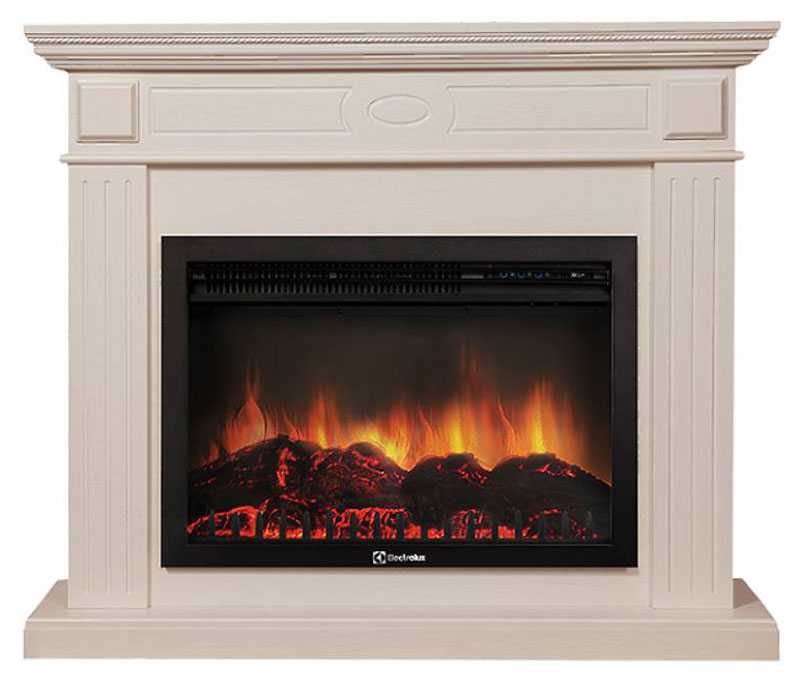 Камин Firelight Bianco 25 шпон белёный дуб