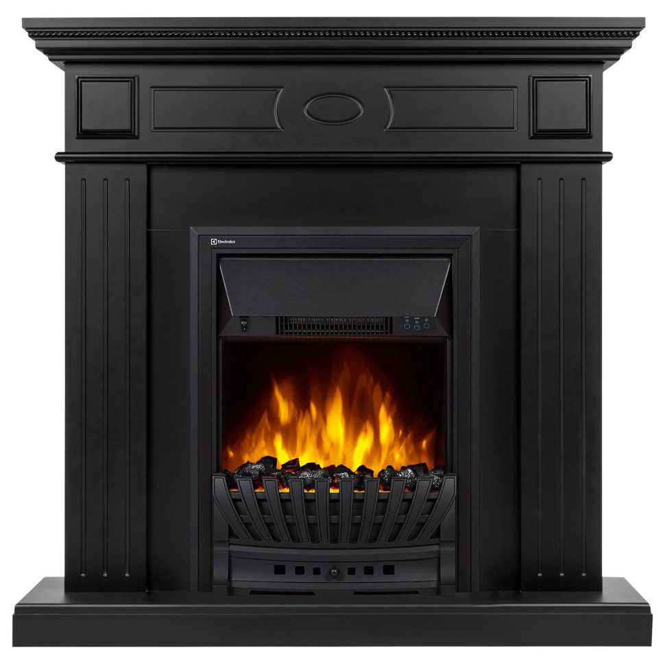 Портал Firelight Bianco Classic черная эмаль