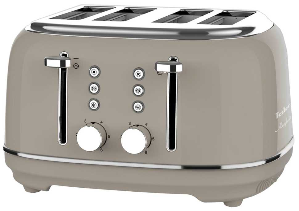 Тостер Tesler TT-455 SAND GREY