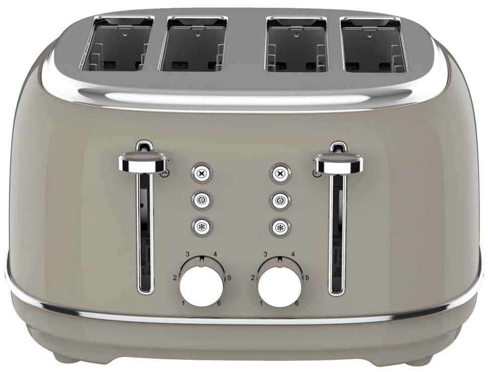 Тостер Tesler TT-455 SAND GREY