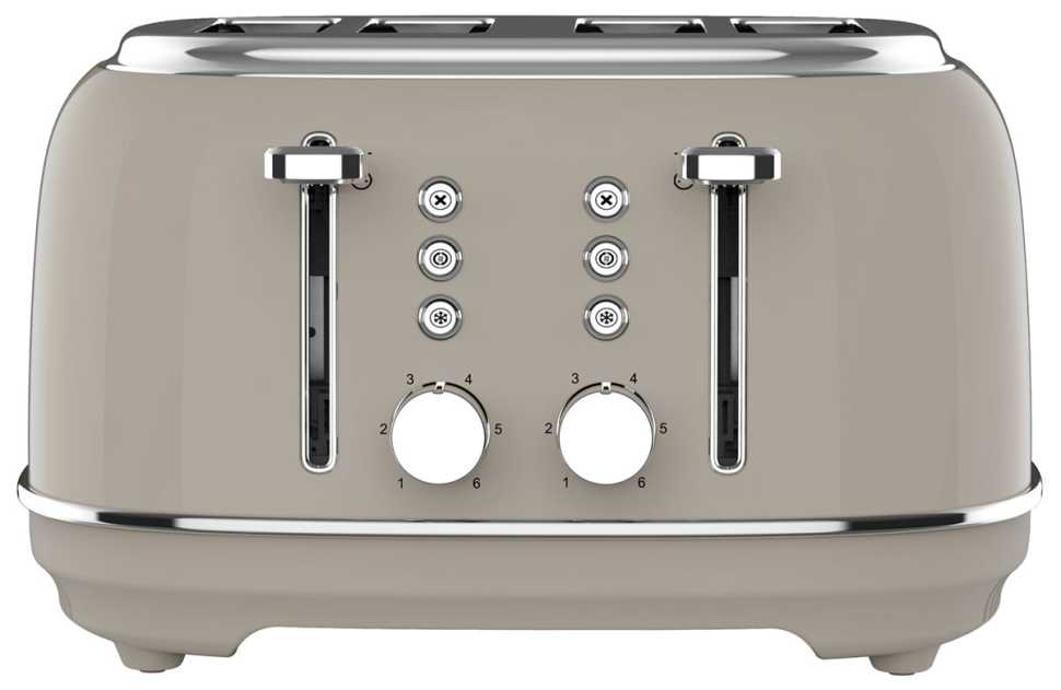 Тостер Tesler TT-455 SAND GREY