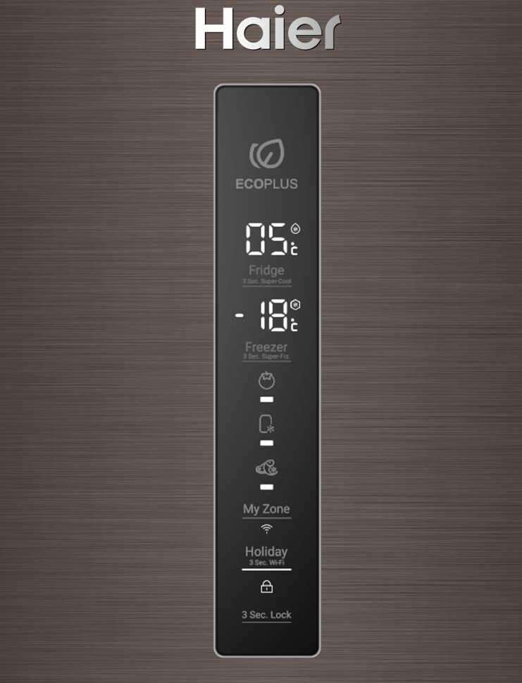 Двухкамерный холодильник Haier C4F740CDBGU1 графитовый