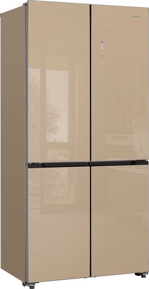 Многокамерный холодильник Weissgauff WCD 510 Built-in Inverter NoFrost Champagne Glass