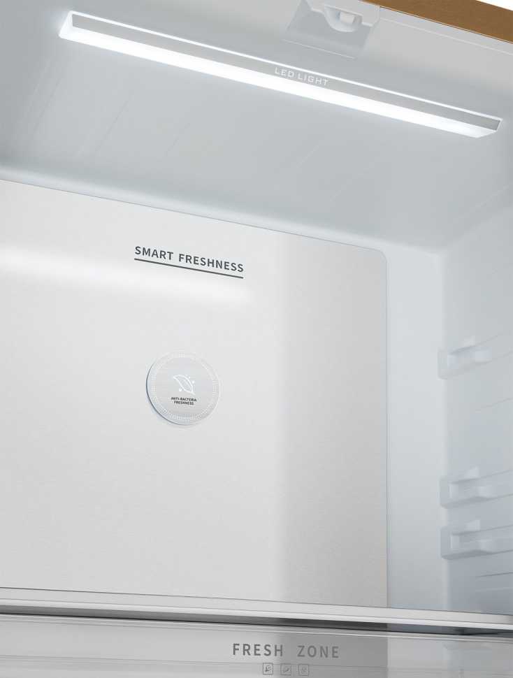 Многокамерный холодильник Weissgauff WCD 510 Built-in Inverter NoFrost Champagne Glass