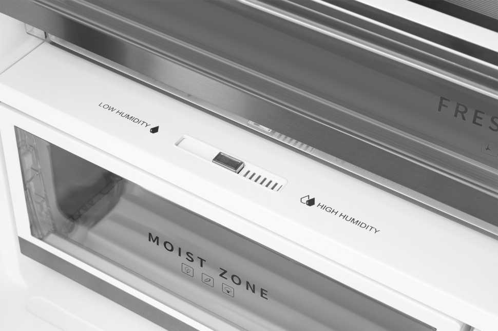 Многокамерный холодильник Weissgauff WCD 510 Built-in Inverter NoFrost Champagne Glass