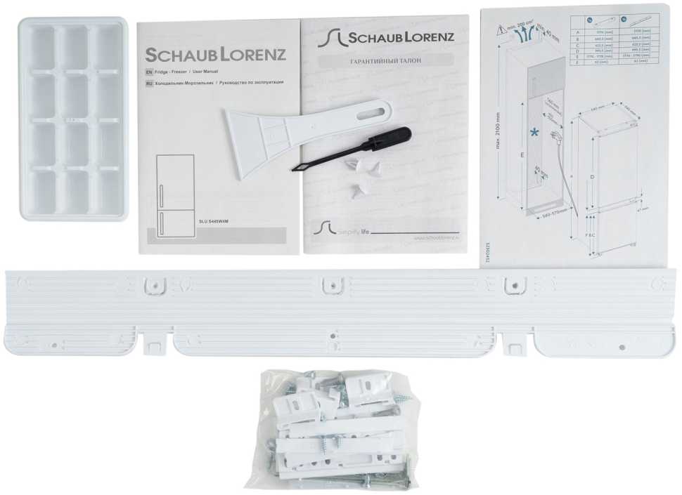 Встраиваемый двухкамерный холодильник Schaub Lorenz SLU S445W4M