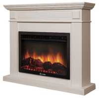 Камин Firelight Bianco 30 шпон белёный дуб