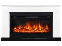 Камин Royal Flame Bergen (Разборный) Белый с черным с очагом Vision 42 LOG LED