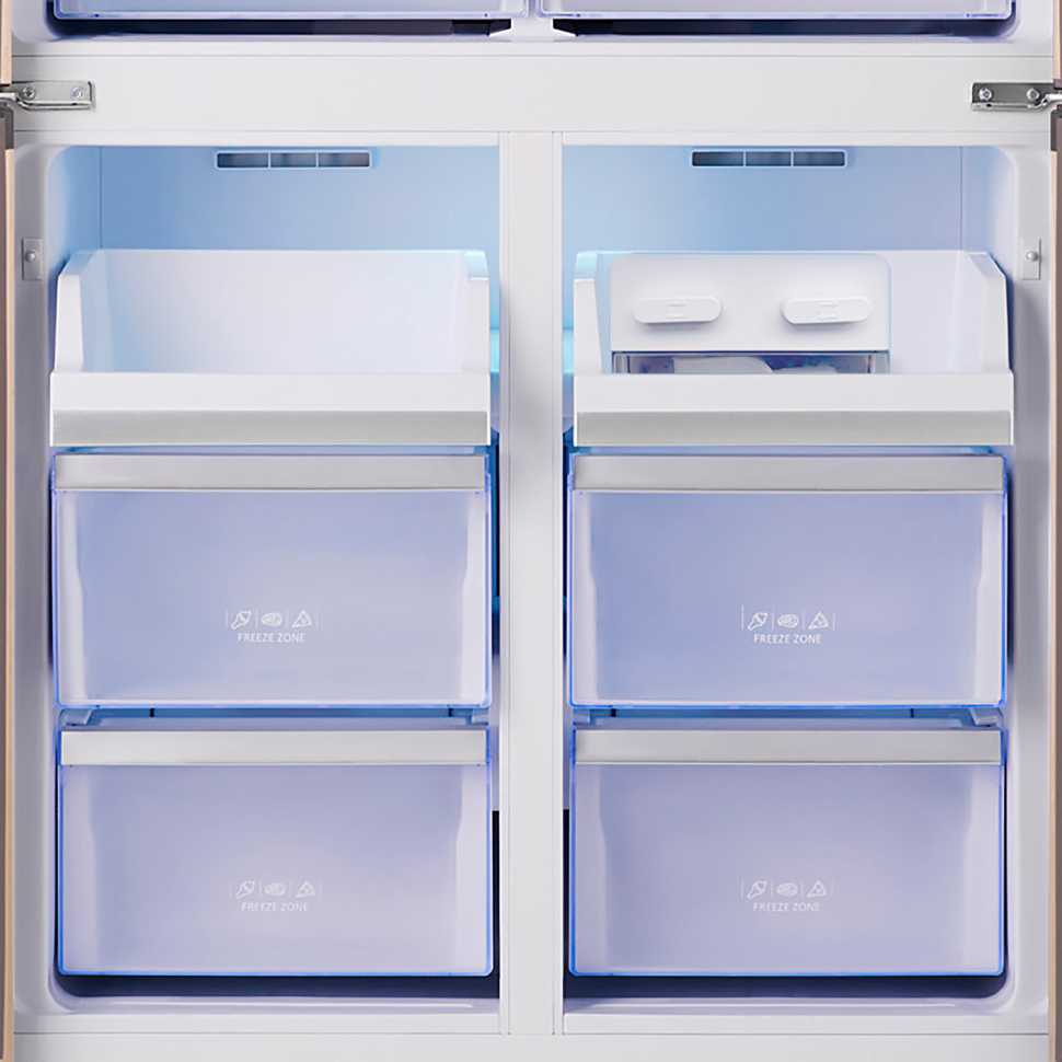 Многокамерный холодильник Tesler RCD-545I BEIGE GLASS