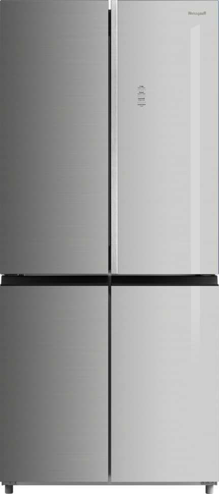 Многокамерный холодильник Weissgauff WCD 590 NoFrost Inverter Premium Biofresh Inox Glass