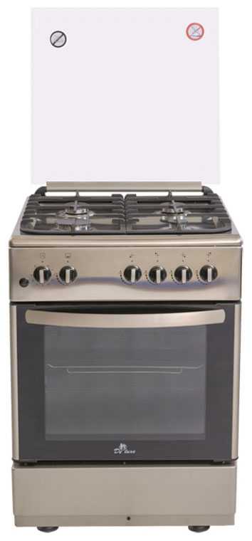 Газовая плита De luxe 606040.24г 000 (кр) ЧР нерж