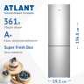Двухкамерный холодильник Atlant ХМ 4624-181 серебристый