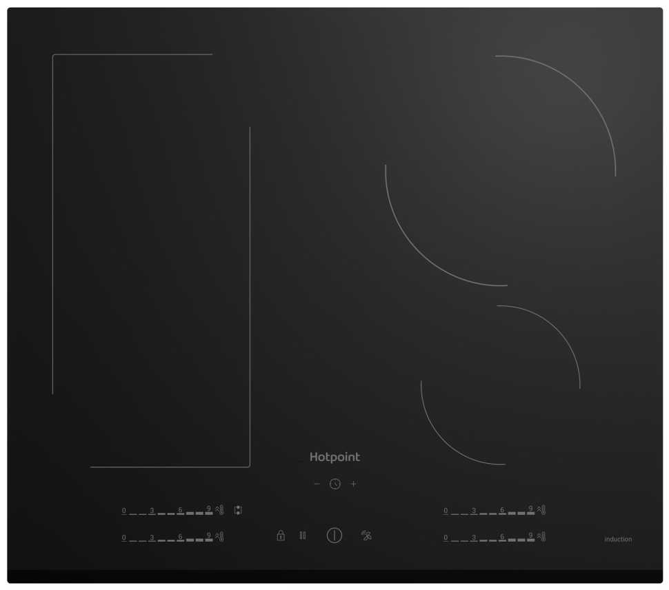 Электрическая варочная панель Hotpoint HS 1560B BF, черная