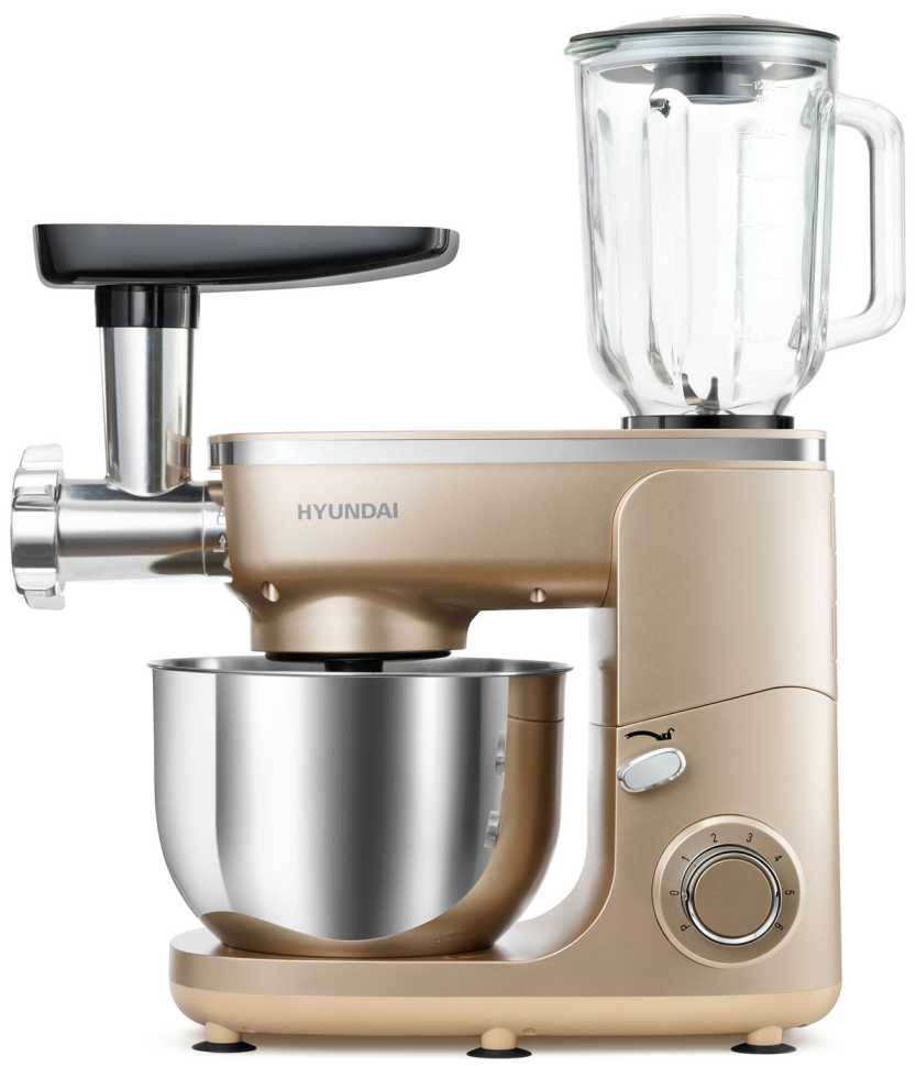 Кухонная машина Hyundai HYMS7451, золотистый