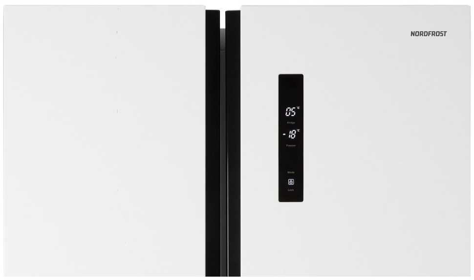 Холодильник Side-by-Side NordFrost RFS 480D NFW inverter